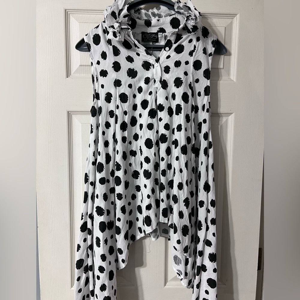 Yvonne Lafleur Dotted High Low Top - Medium